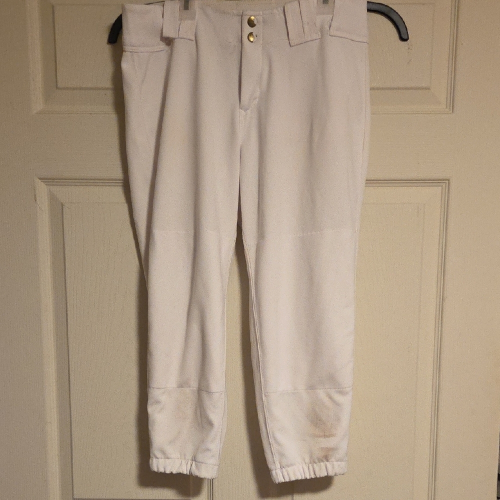 Women's White Softball Pants